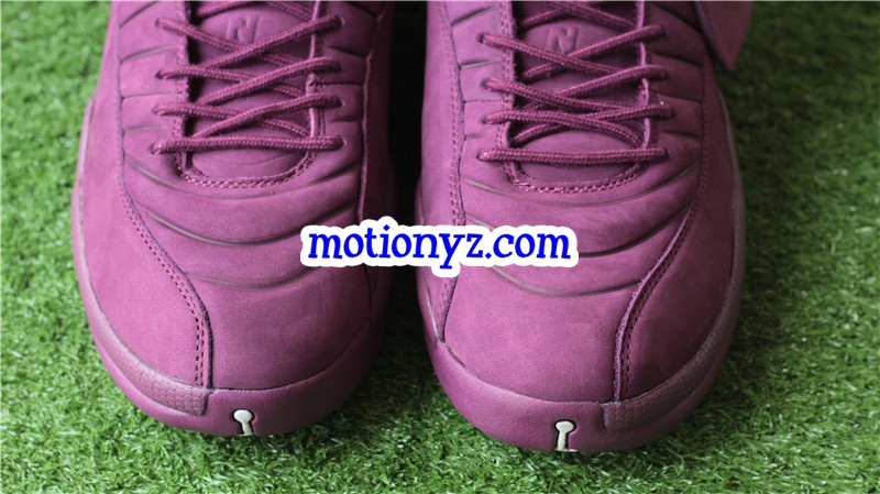 Authentic Air Jordan 12 PSNY Burgundy bordeaux